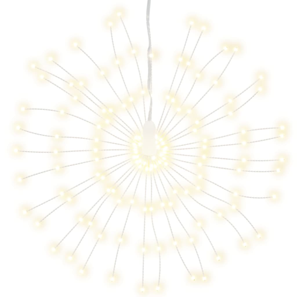 vidaXL Božićna svjetla zvjezdani prasak 140 LED 8 k topla bijela 17 cm