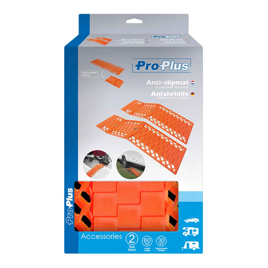 ProPlus 2-dijelni set sklopivih prostirki za vuču 360835