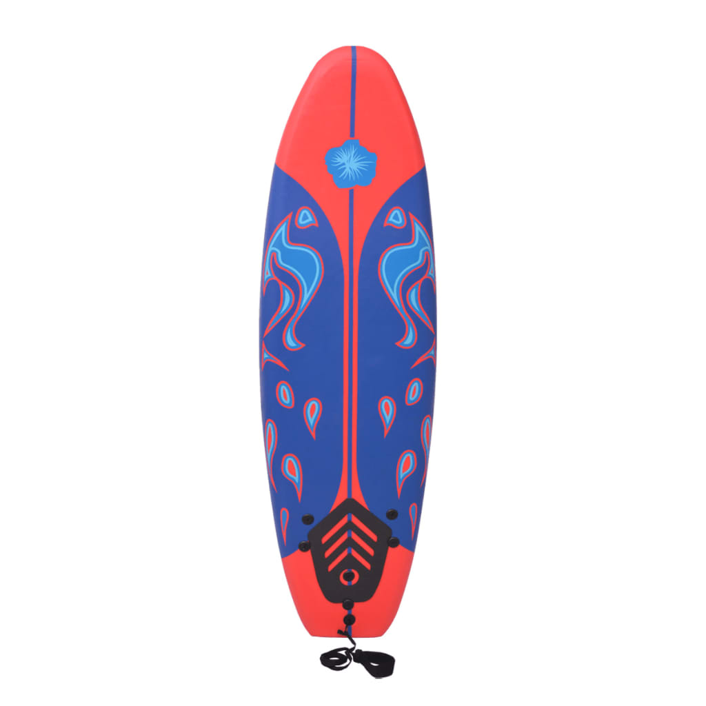 vidaXL Daska za surfanje plavo-crvena 170 cm