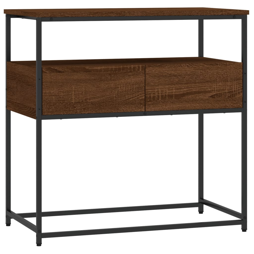 vidaXL Konzolni stol smeđa boja hrasta 75x40x75 cm konstruirano drvo