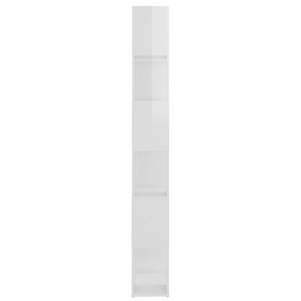 vidaXL Ormarić za knjige / sobna pregrada sjajni bijeli 60x24x186 cm