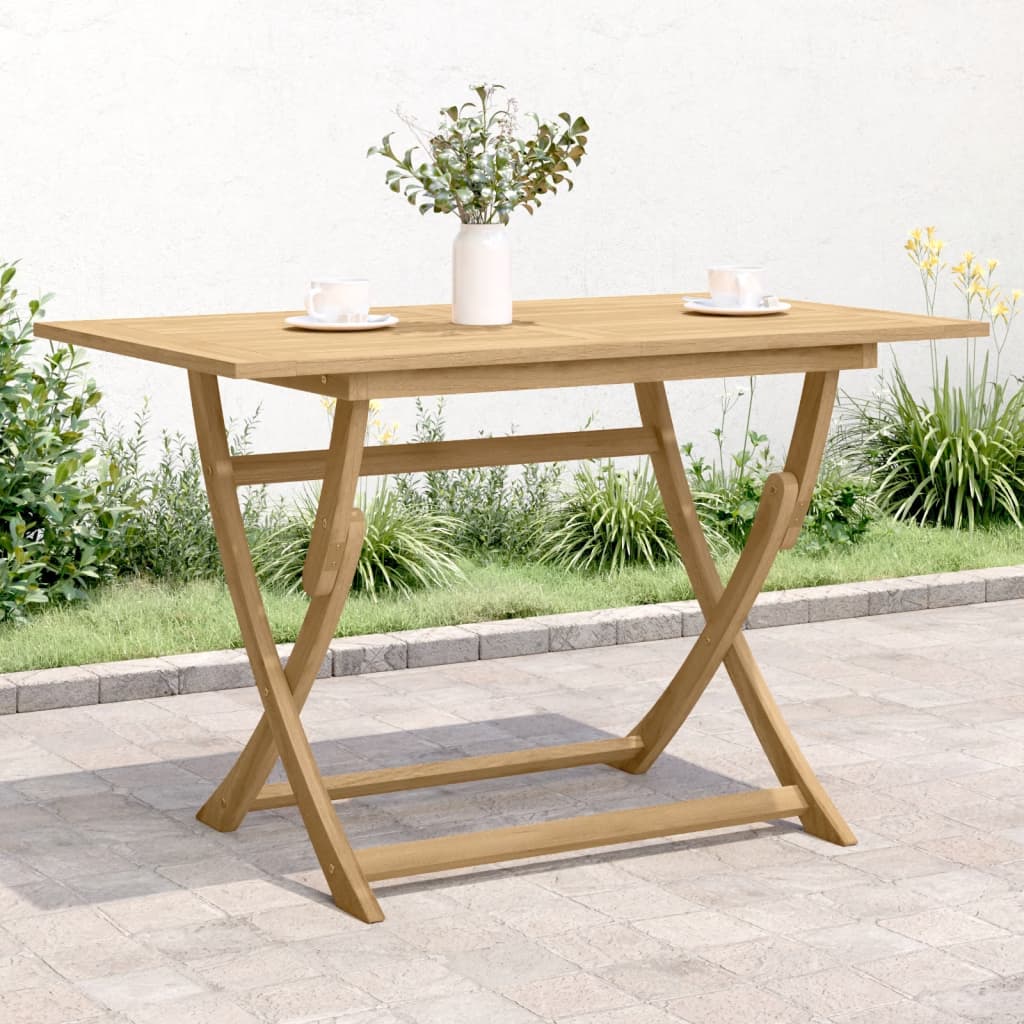 vidaXL Sklopivi vrtni stol 120 x 70 x 75 cm od masivnog drva bagrema