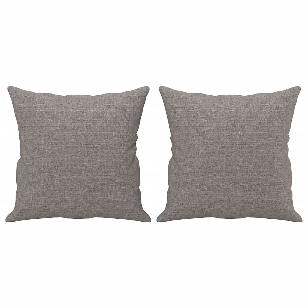 vidaXL Dvosjed s ukrasnim jastucima smeđesivi 120 cm od tkanine
