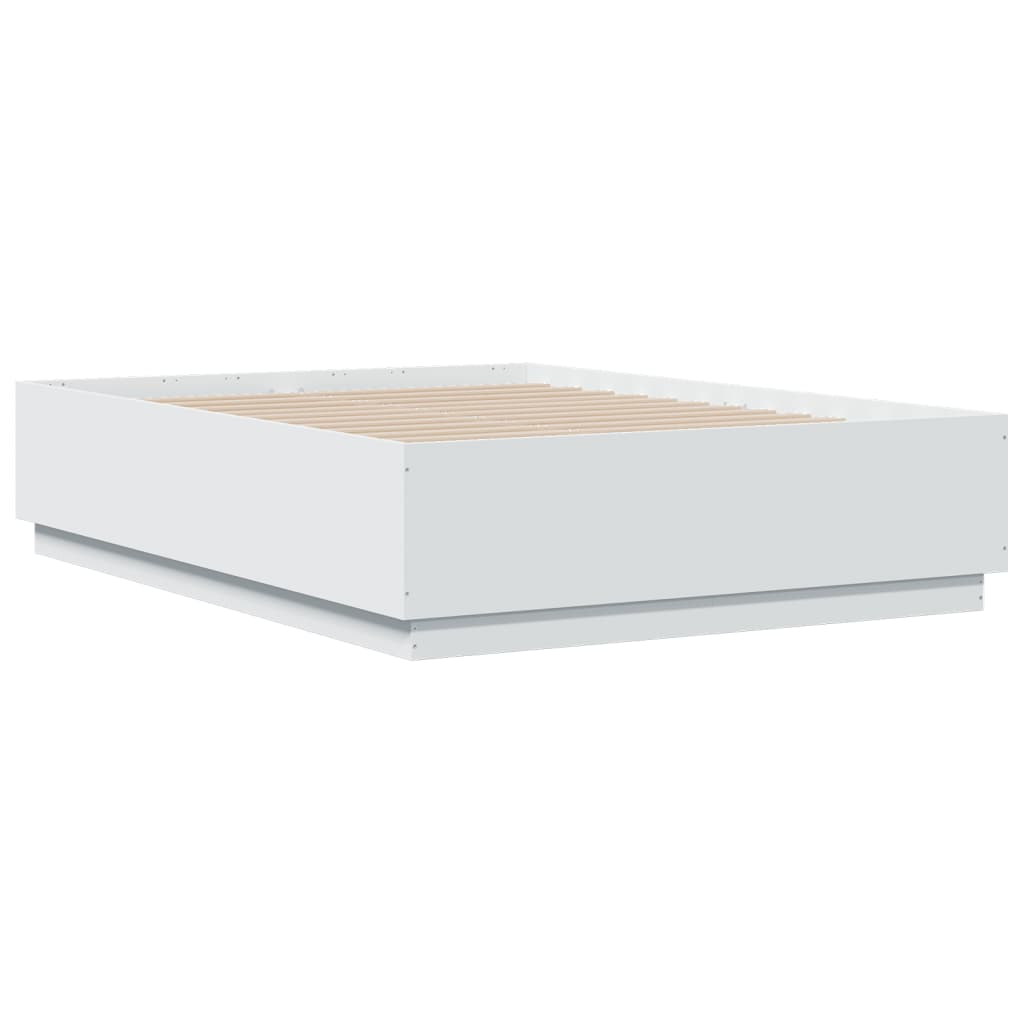 vidaXL Okvir za krevet bijela 140x190 cm konstruirano drvo
