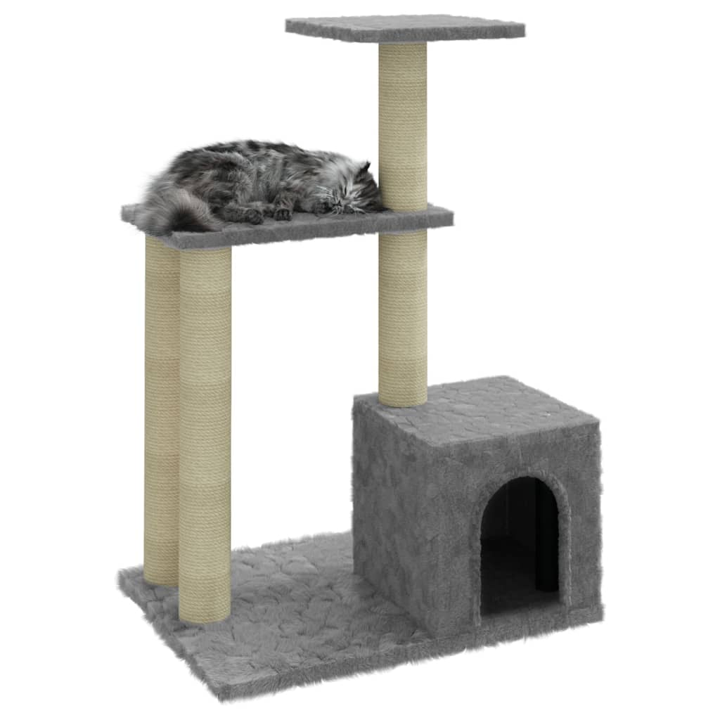 vidaXL Penjalica za mačke sa stupovima za grebanje svjetlosiva 71 cm