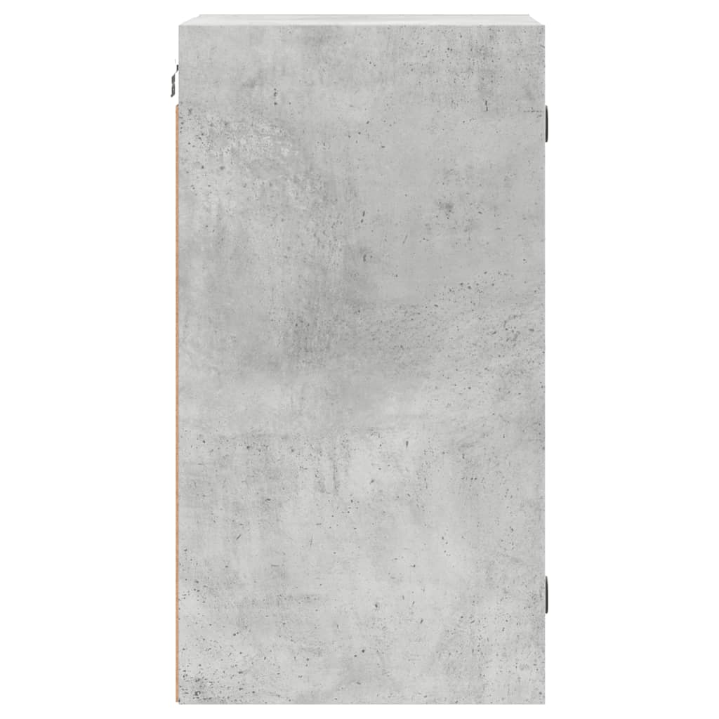 vidaXL Zidni ormarić sa staklenim vratima boja betona 35x37x68,5 cm