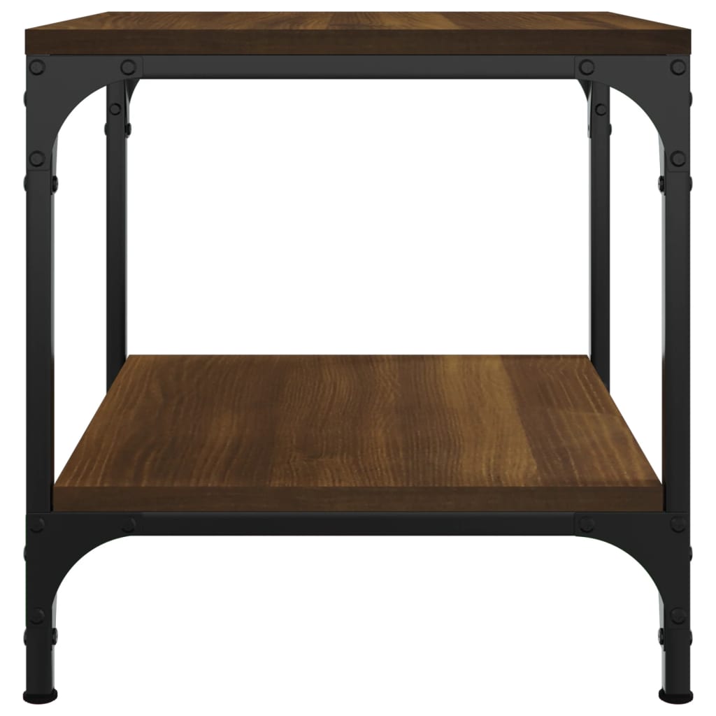 vidaXL Bočni stolić smeđa boja hrasta 40x40x40 cm konstruirano drvo
