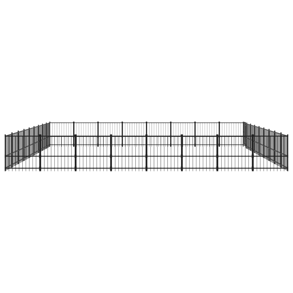 vidaXL Vanjski kavez za pse čelični 67,74 m²