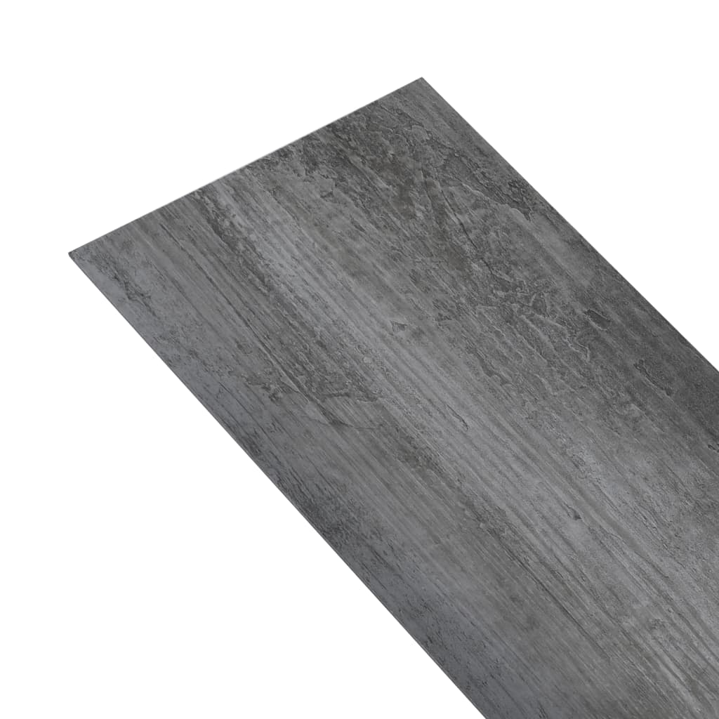 vidaXL Podne obloge od PVC-a 5,02 m² 2 mm samoljepljive sjajne sive