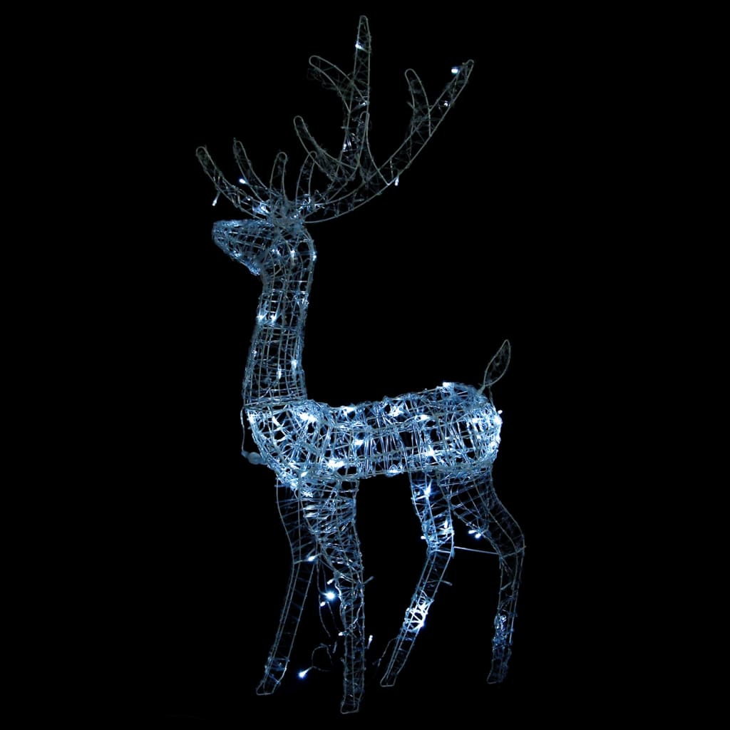 vidaXL Akrilni ukrasni božićni sobovi 3 kom 120 cm hladni bijeli