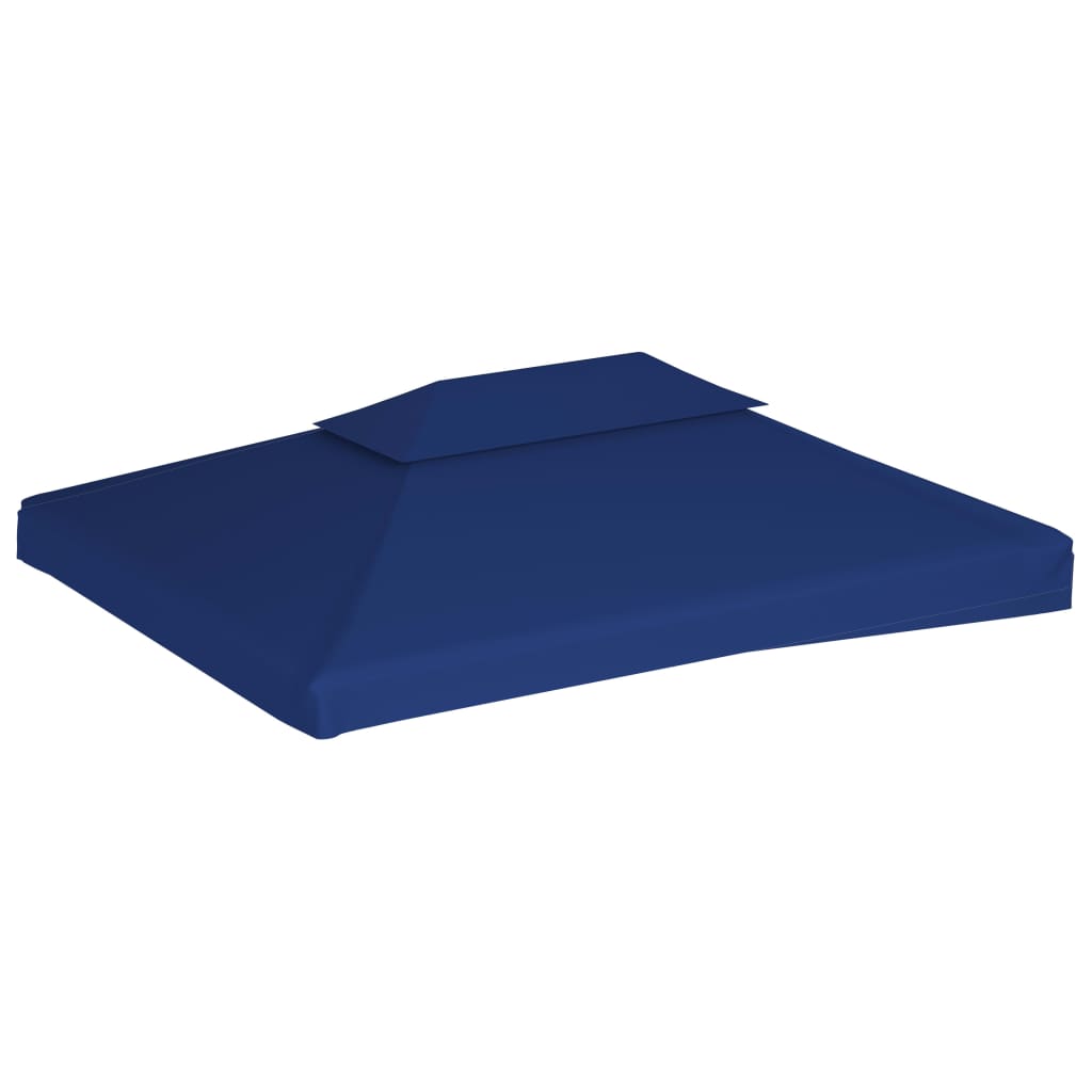 vidaXL Pokrov za sjenicu s 2 razine 310 g/m² 4 x 3 m plavi