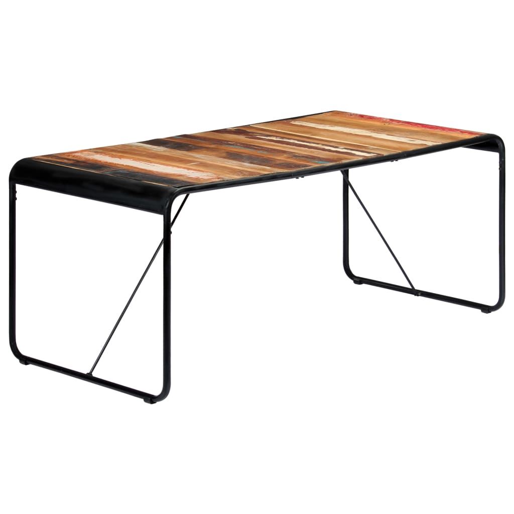 vidaXL Blagovaonski stol od masivnog obnovljenog drva 180 x 90 x 76 cm