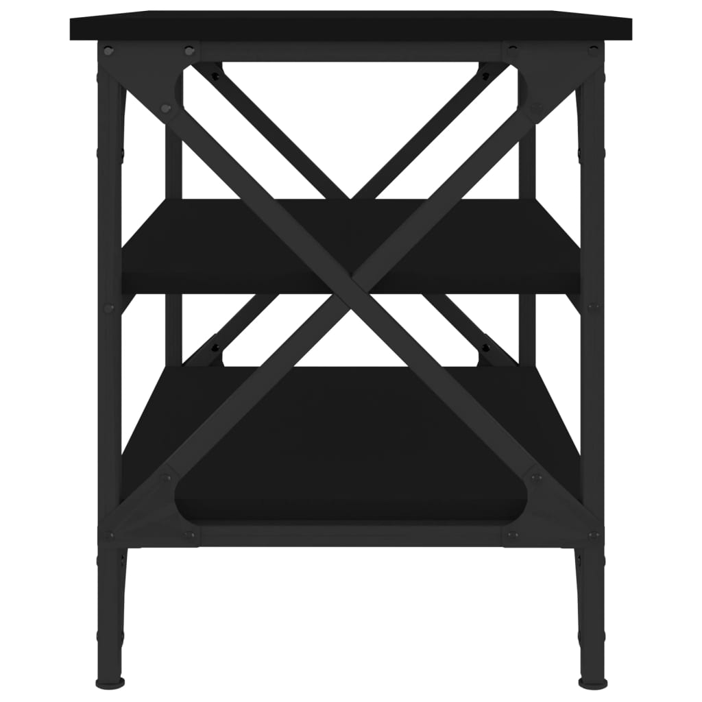 vidaXL Bočni stolić crni 55 x 38 x 45 cm od konstruiranog drva