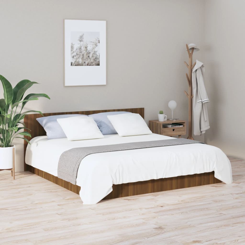 vidaXL Uzglavlje za krevet boja smeđeg hrasta 200 x 1,5 x 80 cm drveno