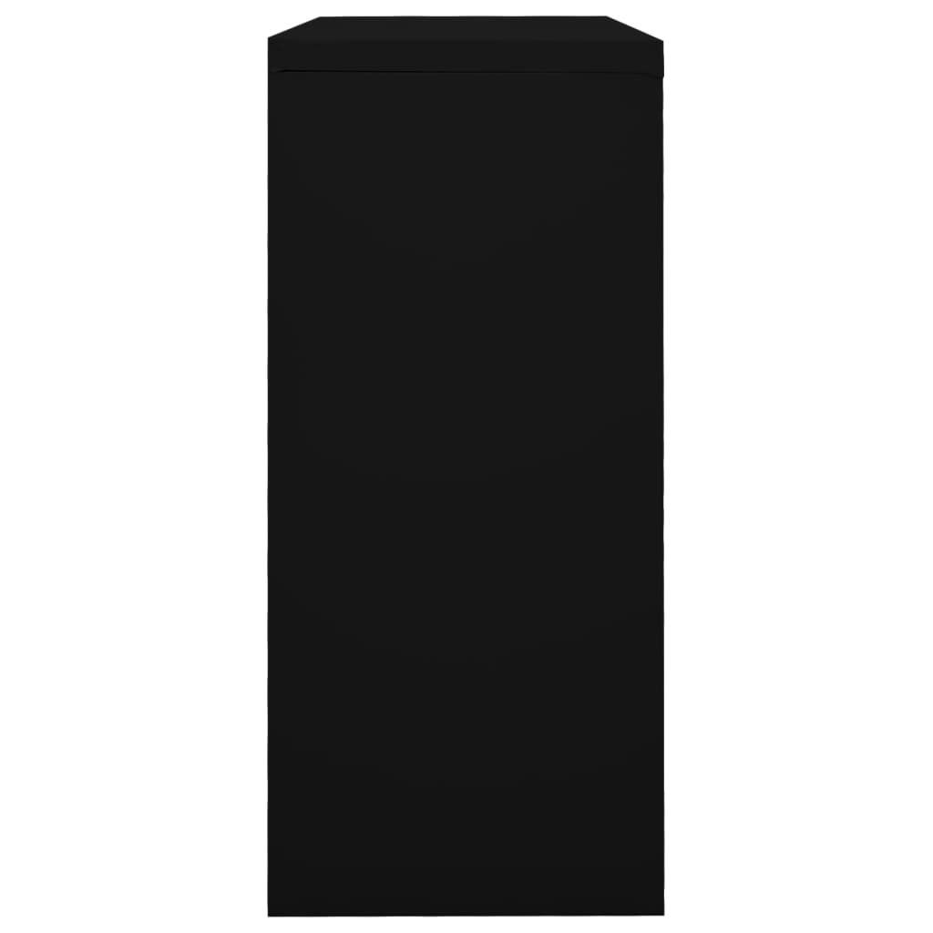 vidaXL Ormarić s kliznim vratima crni 90 x 40 x 90 cm čelični