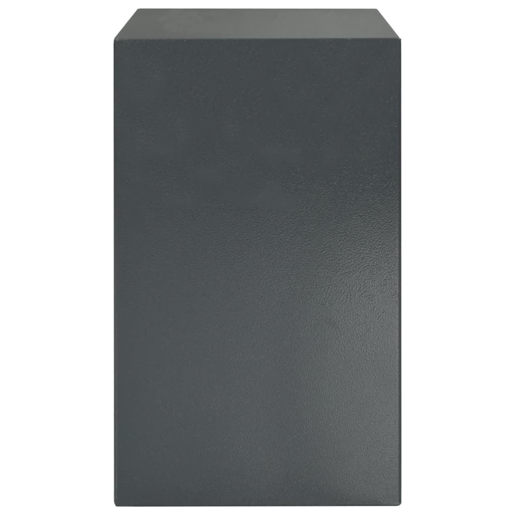 vidaXL Digitalni sef s otiskom prsta tamnosivi 35 x 31 x 50 cm