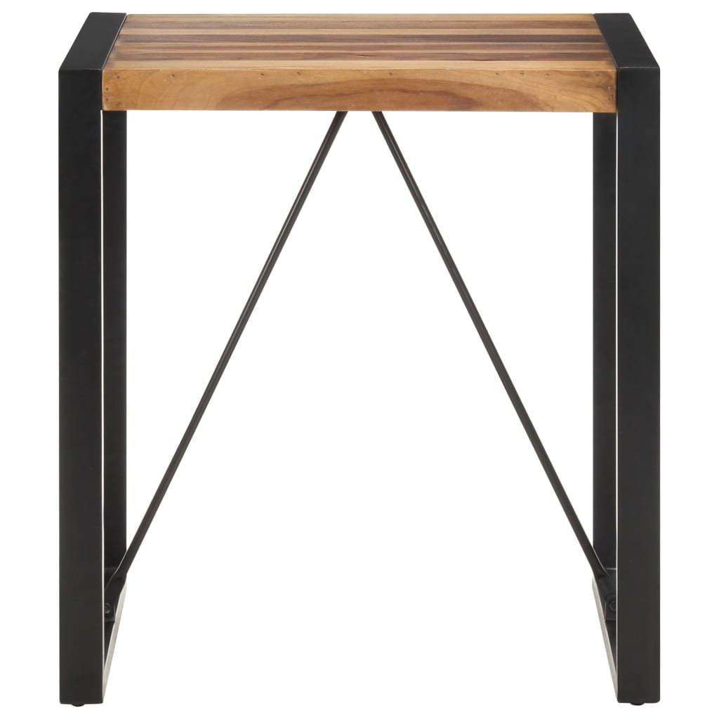 vidaXL Blagovaonski stol 70x70x75 cm masivno bagremovo drvo i šišam