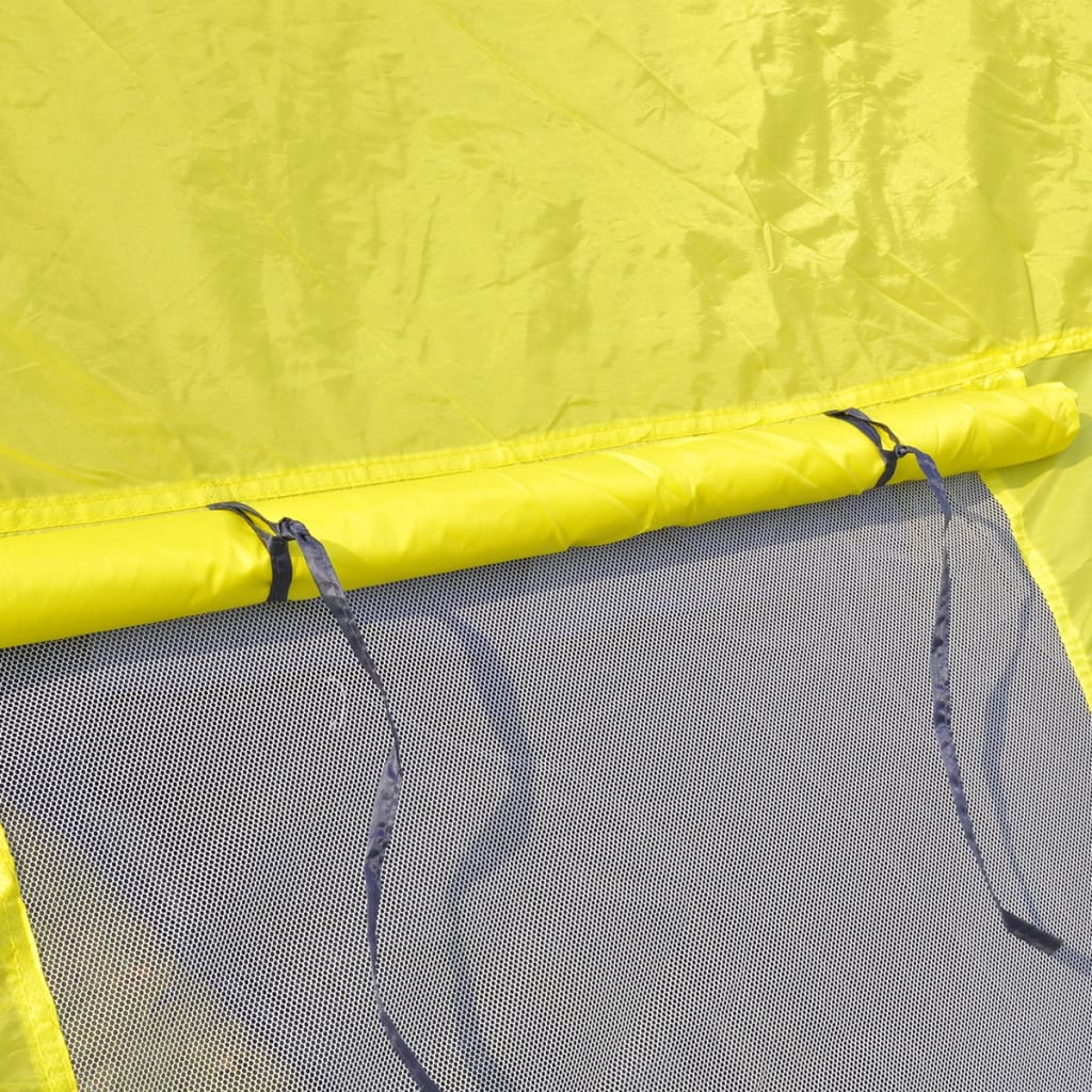 vidaXL Poliesterski šator za kampiranje za 6 osoba plavo-žuti