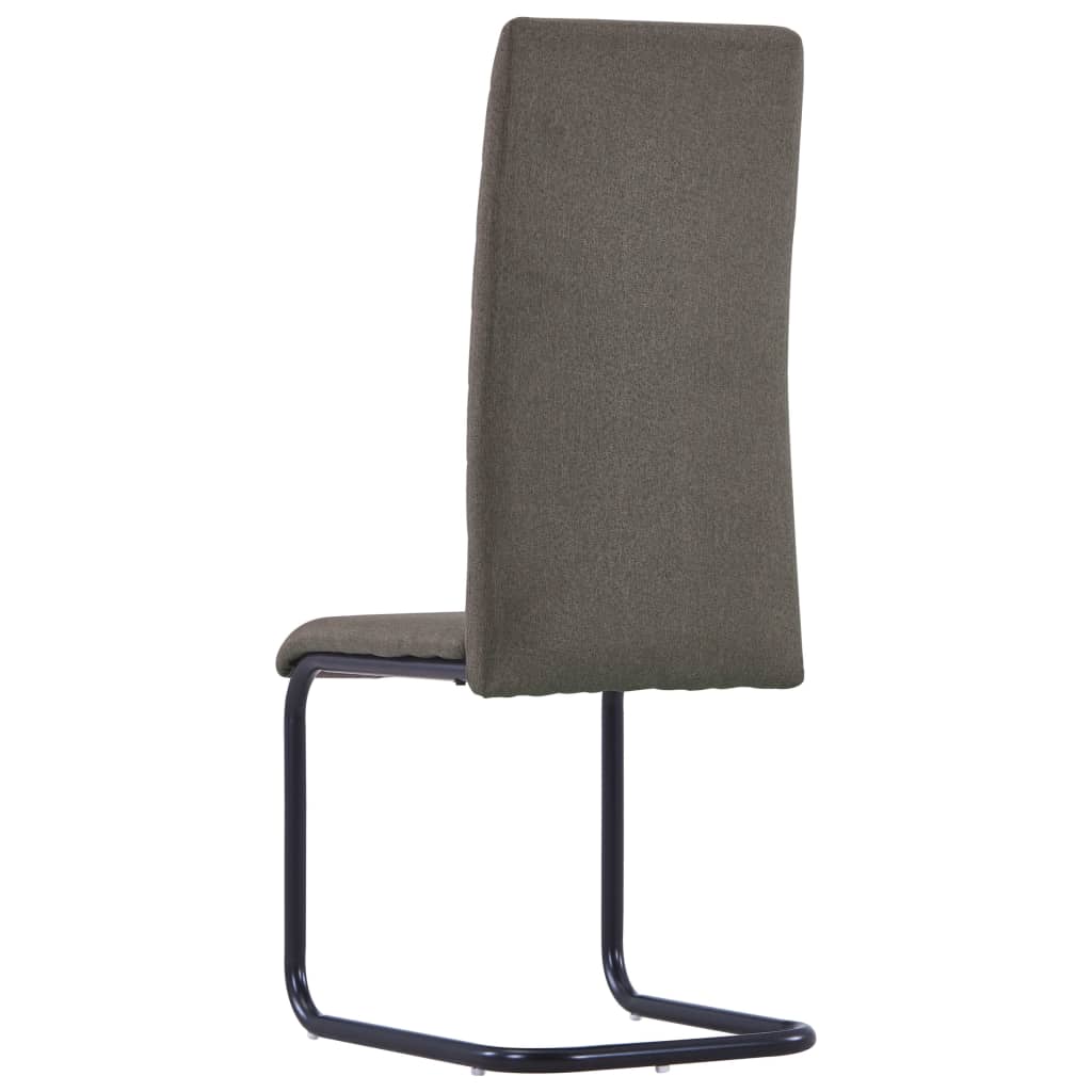 vidaXL Konzolne blagovaonske stolice od tkanine 2 kom smeđe-sive