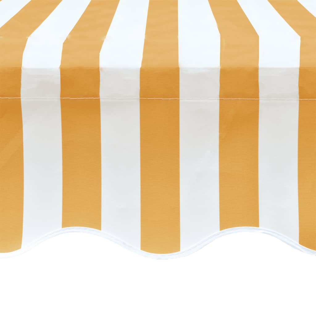 vidaXL Platno za tendu boja suncokreta i bijela 4 x 3 m (bez okvira)