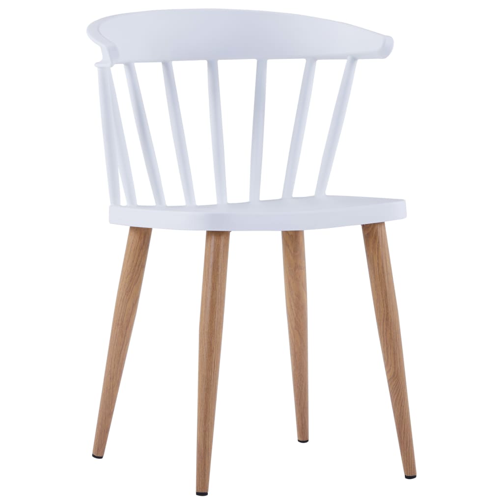 vidaXL Blagovaonske stolice 4 kom bijele plastične