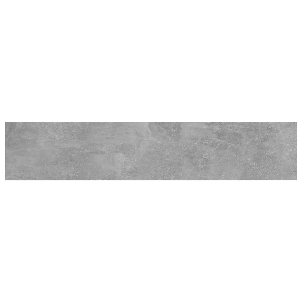 vidaXL Police za knjige 8 kom siva boja betona 100x20x1,5 cm iverica