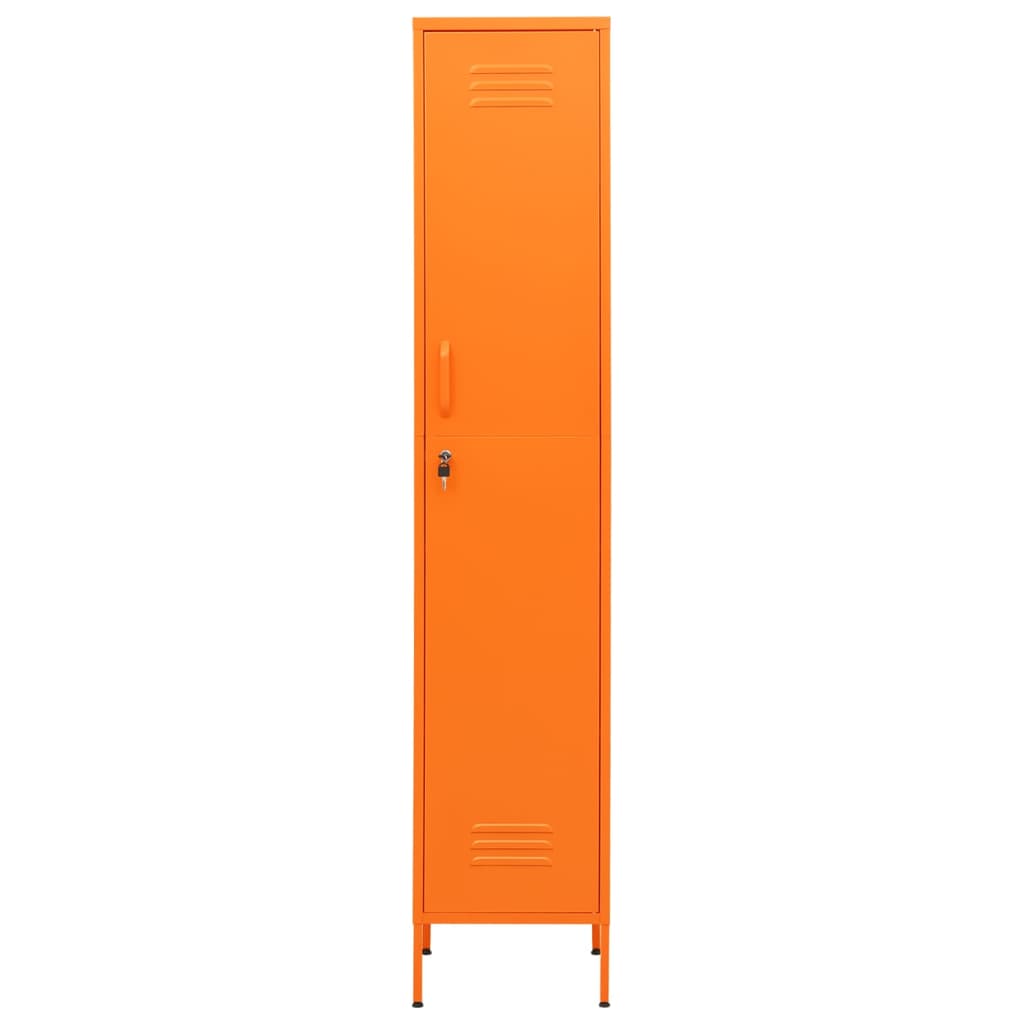 vidaXL Ormarić s ključem narančasti 35 x 46 x 180 cm čelični