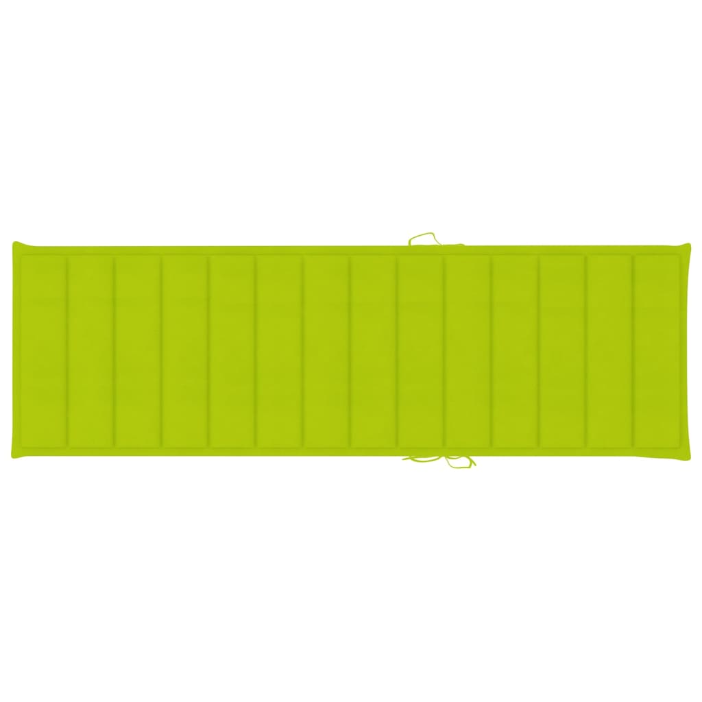 vidaXL Sklopiva ležaljka za sunčanje s jastukom od masivnog drva bagrema