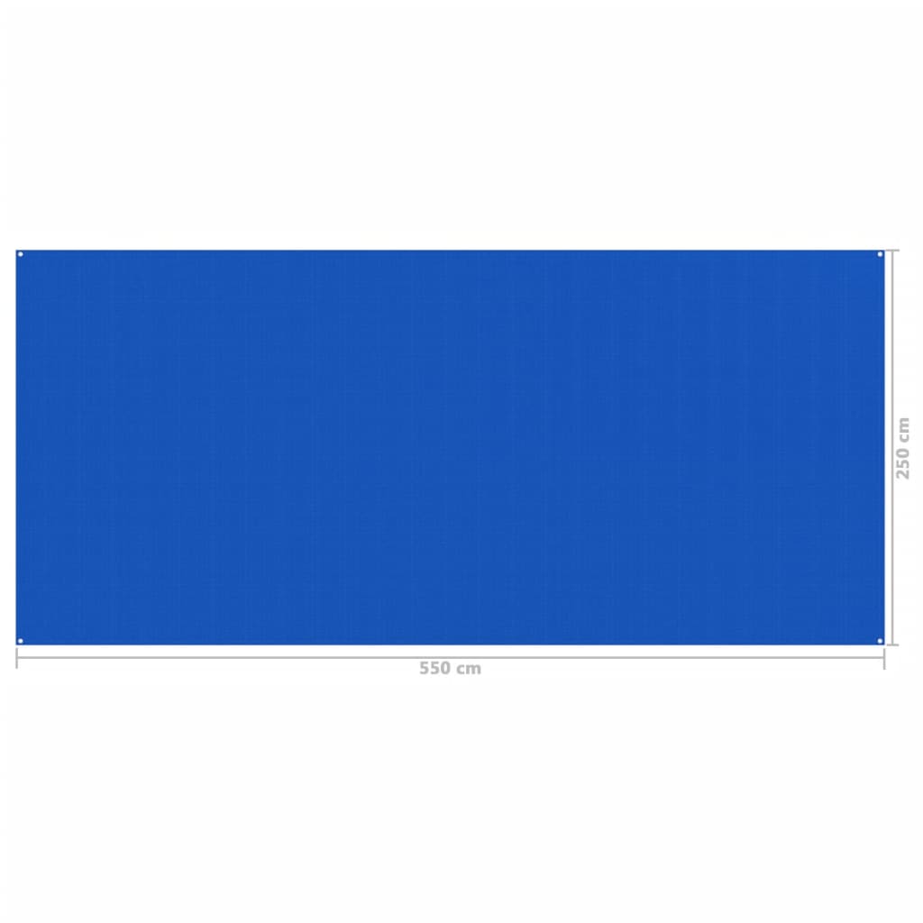 vidaXL Tepih za šator 250 x 550 cm plavi