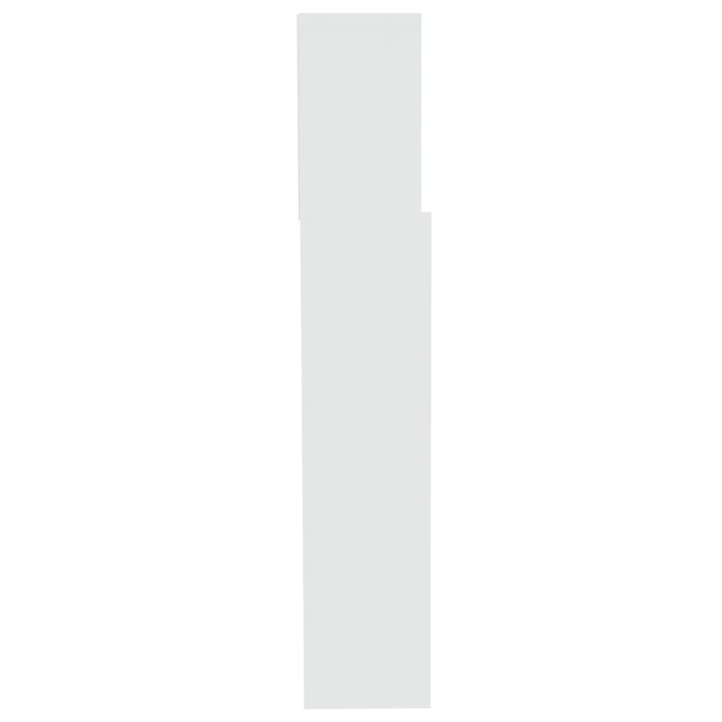 vidaXL Uzglavlje s ormarićem bijelo 200 x 19 x 103,5 cm