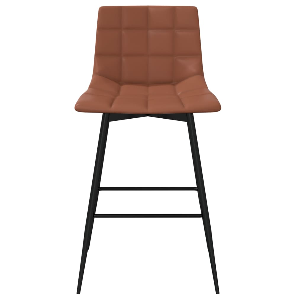 vidaXL Barski stolac od umjetne kože svjetlosmeđi