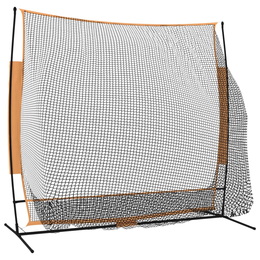vidaXL Mreža za golf crno-narančasta 215 x 107 x 216 cm poliesterska