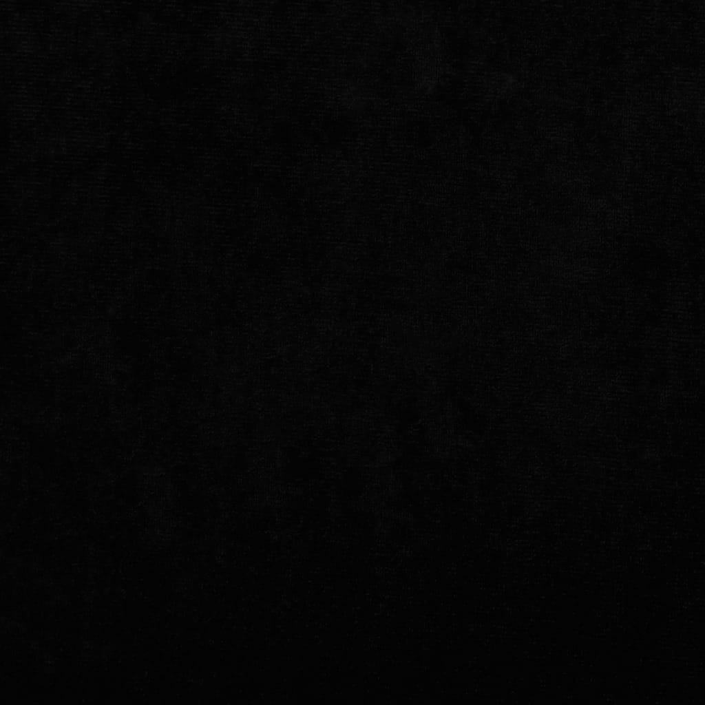 vidaXL Krevet za pse s produžetkom crni 100 x 50 x 30 cm baršunasti