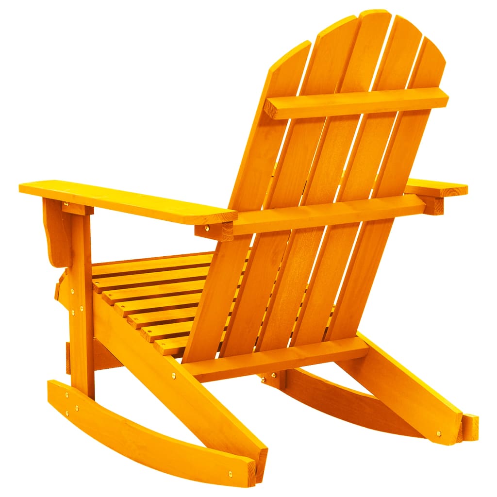 vidaXL Vrtna stolica za ljuljanje Adirondack od jelovine narančasta