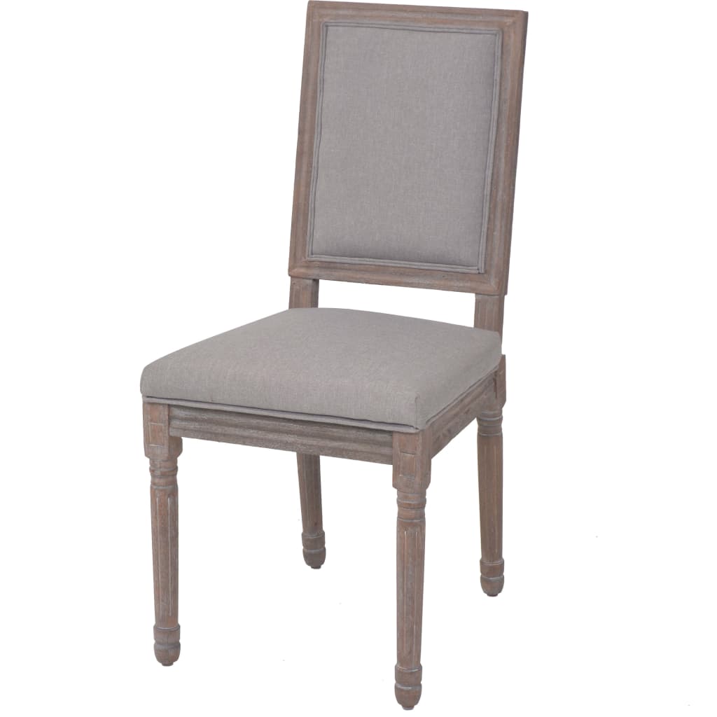 vidaXL Blagovaonske stolice od tkanine 6 kom svijetlosive