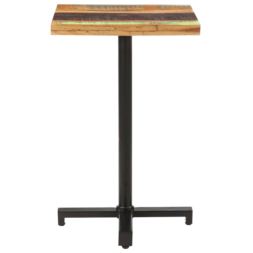vidaXL Bistro stol četvrtasti 50 x 50 x 75 cm masivno obnovljeno drvo
