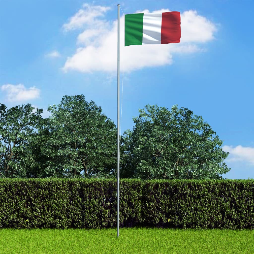 vidaXL Talijanska zastava s aluminijskim stupom 4 m