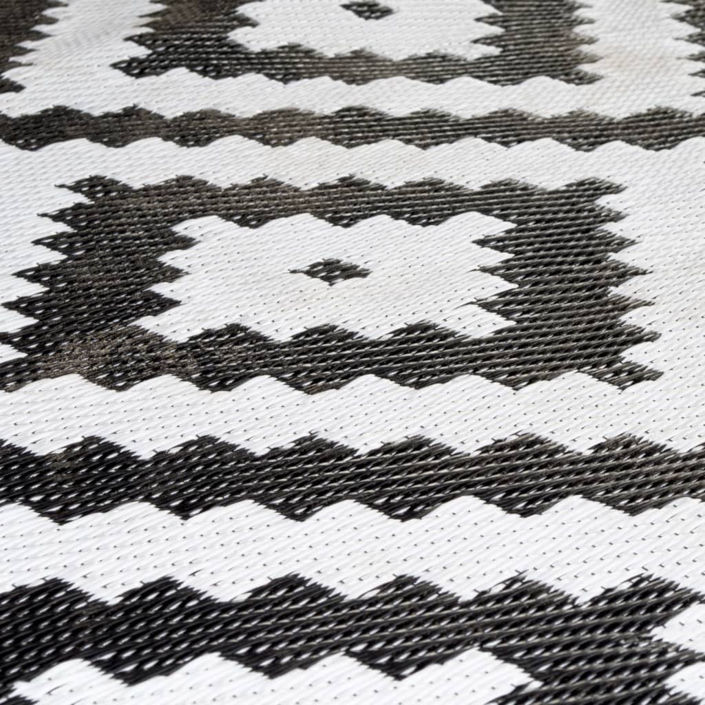 Bo-Camp vanjski tepih Chill mat Lewisham 2 x 1,8 m M crno-bijeli