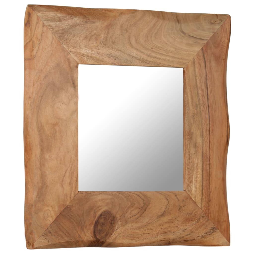 vidaXL Kozmetičko ogledalo od masivnog bagremovog drva 50 x 50 cm