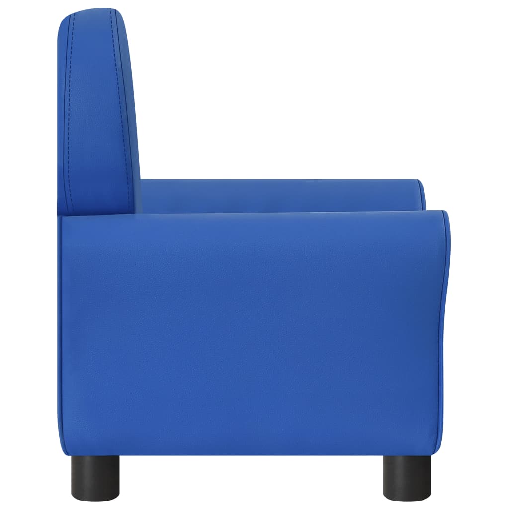 vidaXL Dječja sofa od umjetne kože plava