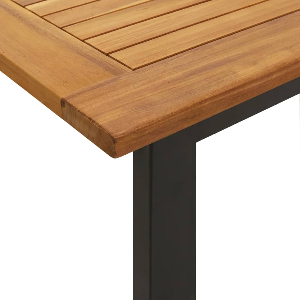 vidaXL Vrtni stol s U-nogama 160 x 80 x 75 cm od masivnog drva bagrema