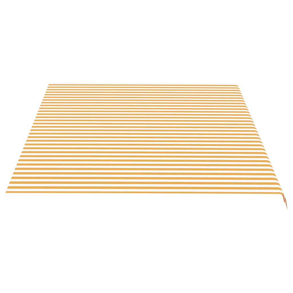 vidaXL Zamjenska tkanina za tendu žuto-bijela 5 x 3,5 m