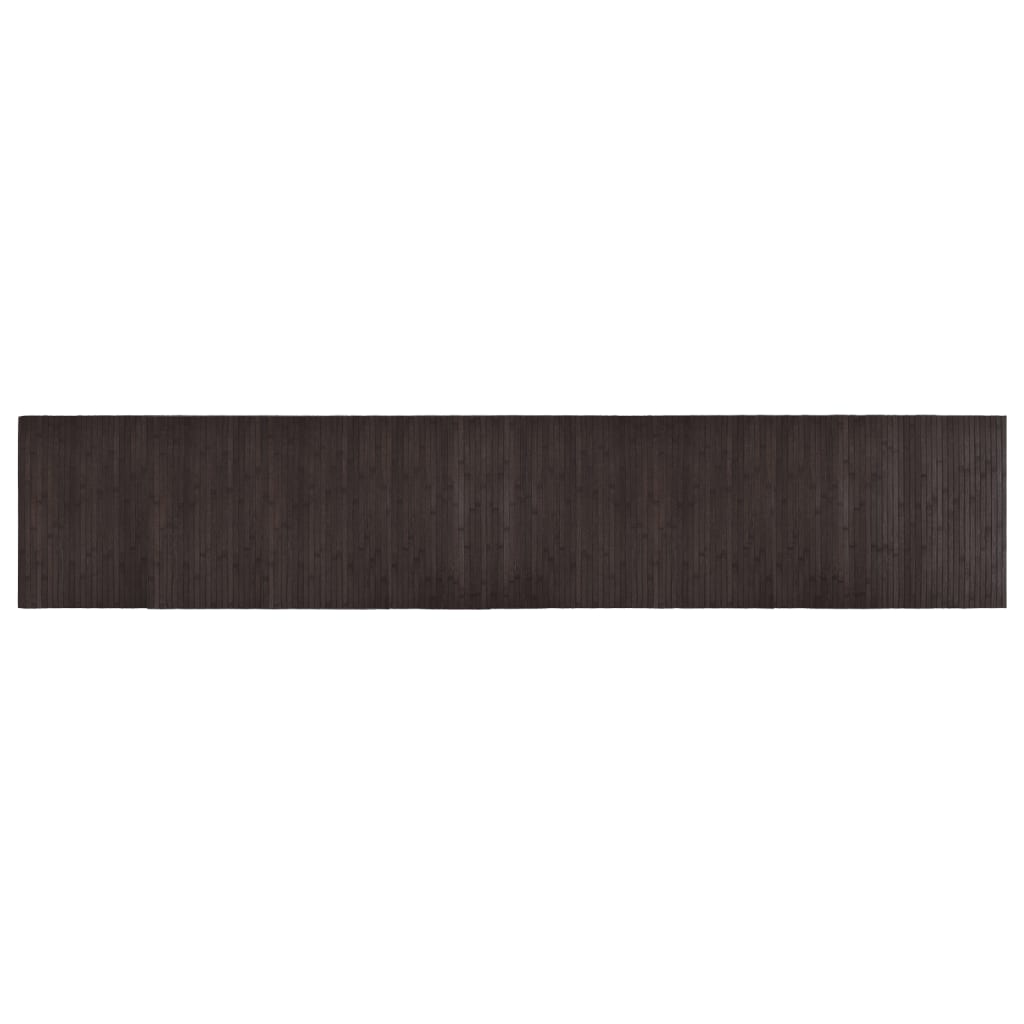 vidaXL Tepih pravokutni tamnosmeđi 60 x 300 cm od bambusa