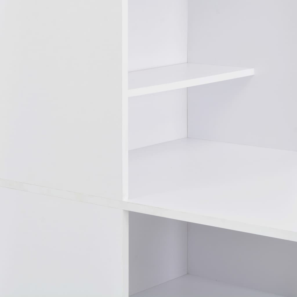 vidaXL Barski stol s ormarićem bijeli 115 x 59 x 200 cm
