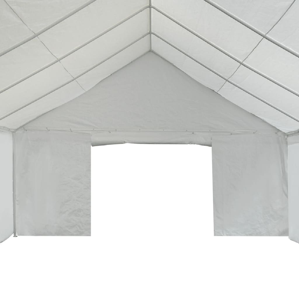 vidaXL Skladišni šator od PE-a 4 x 8 m bijeli