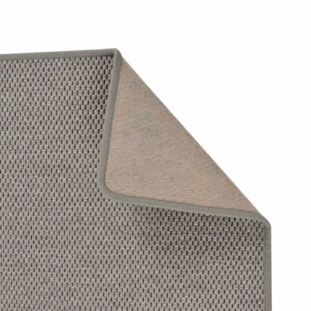 vidaXL Tepih-staza s izgledom sisala srebrna 50 x 100 cm