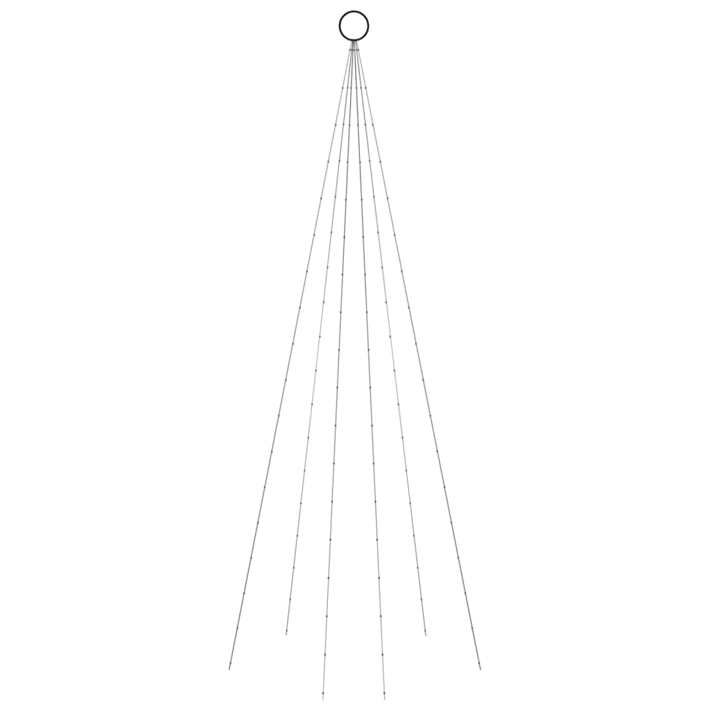 vidaXL Božićno drvce na stijegu 108 LED žarulja hladne bijele 180 cm