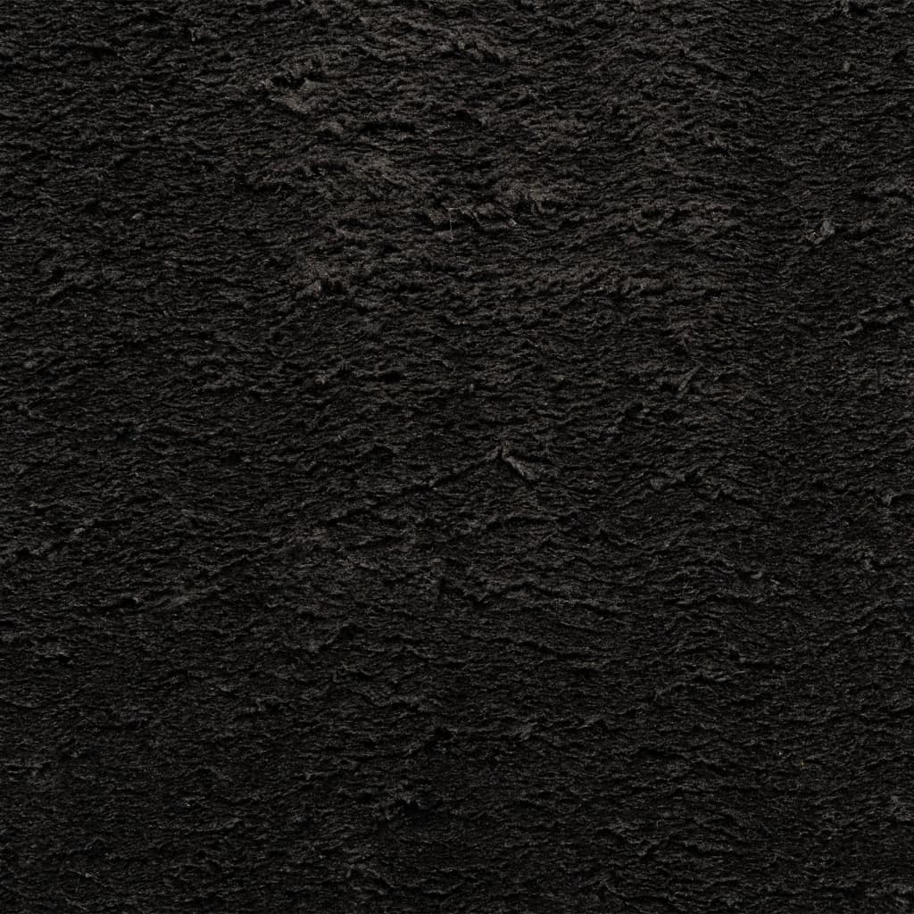 vidaXL Tepih HUARTE kratkih vlakana mekani i perivi crni 120x170 cm