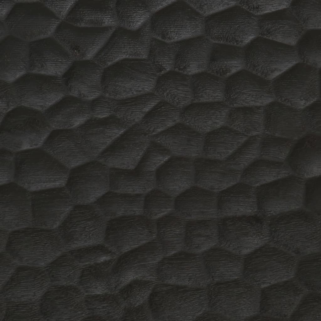 vidaXL Kupaonski zidni ormarić crni 38 x 33 x 48 cm masivno drvo manga