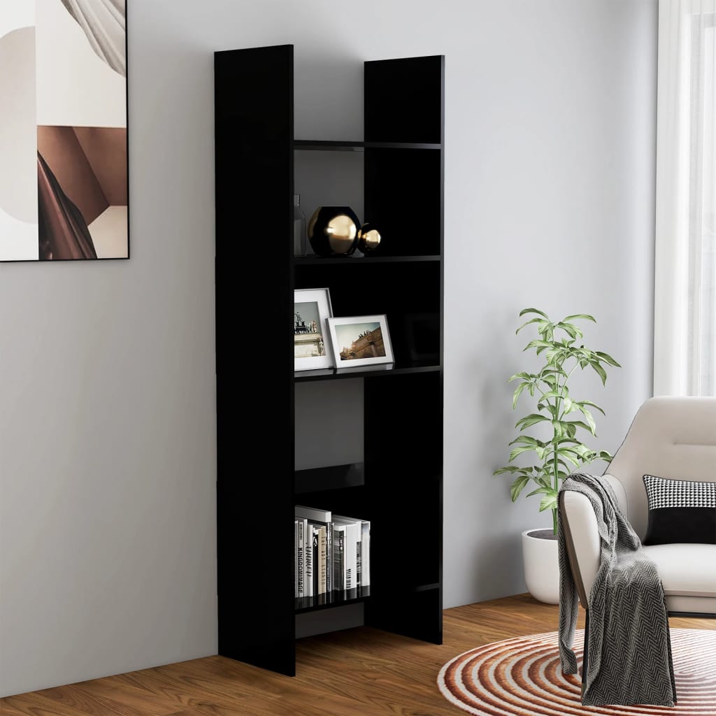 vidaXL Ormarić za knjige crni 60 x 35 x 180 cm od konstruiranog drva